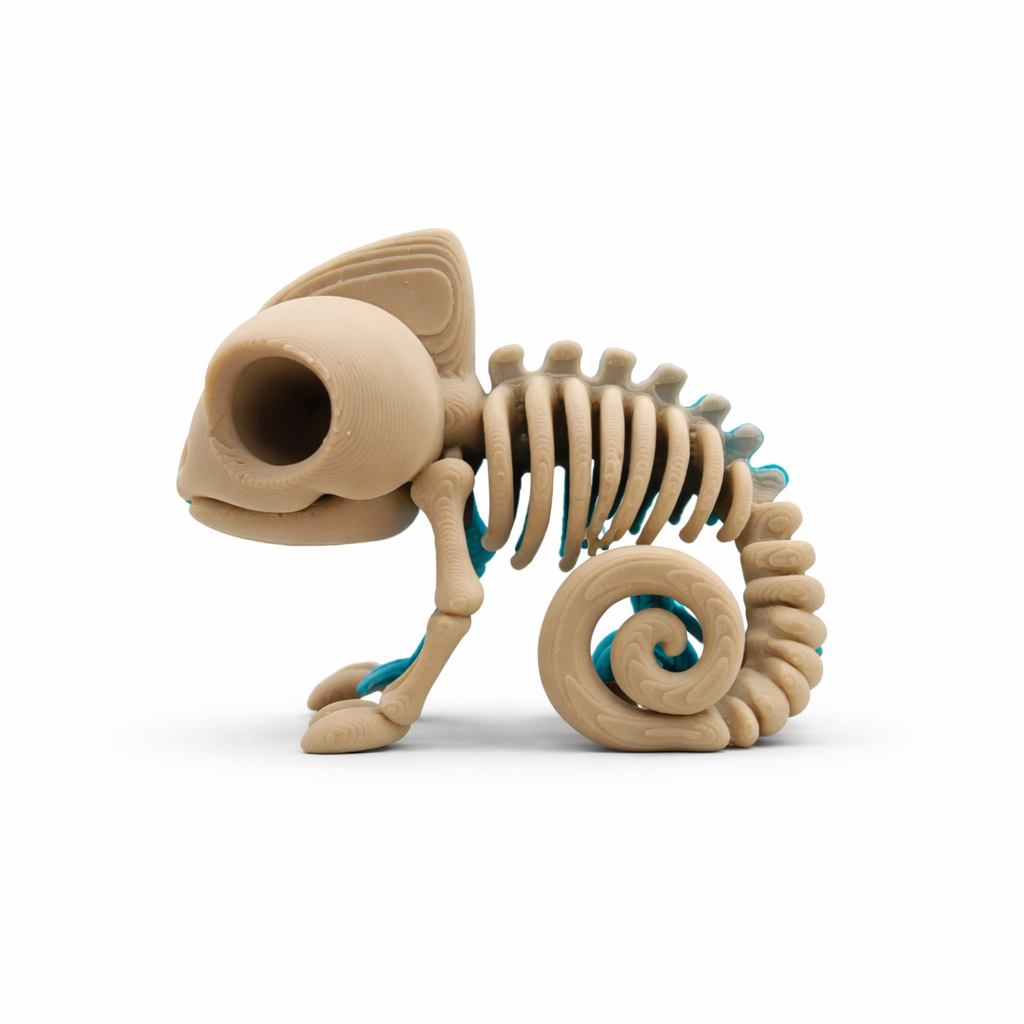 fıgur-bukalemun-1024 Dekoratif Bukalemun İskeleti - Görsel 1